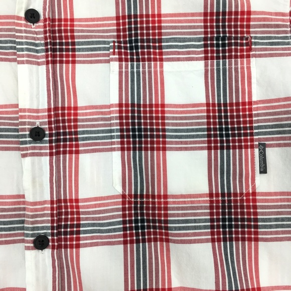 Columbia | Short Sleeve Button Up Plaid Top - Picture 3 of 4